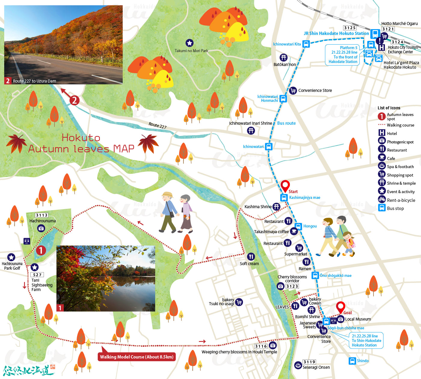 北斗市内walking MAP