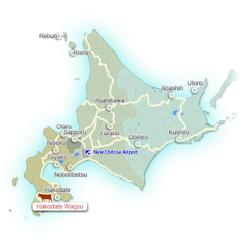Hakodate Wagyu地図