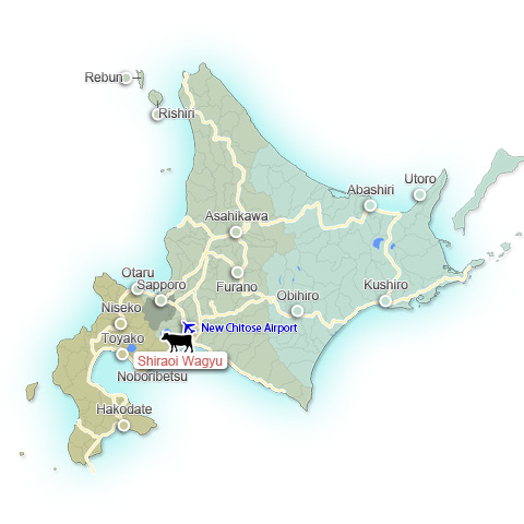 Shiraoi Wagyu's map